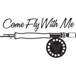 Come Fly With Me Fly Fishing Sticker