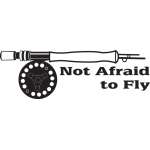 Not Afraid To Fly Fly Fishing Sticker