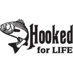 Hooked for Life Striper Fishing Sticker 2
