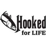 Hooked for Life Tuna Fishing Sticker