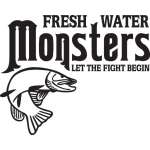 Fresh Water Monsters Let the Fight Begin Salmon Fishing Sticker