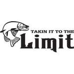 Takin It to the Limit Salmon Fishing Sticker