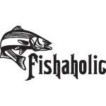 Fishaholic Striper Fishing Sticker