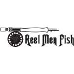 Reel Men Fish Fly Fishing Sticker
