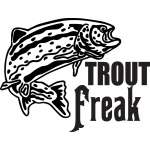 Trout Freak Salmon Fishing Sticker