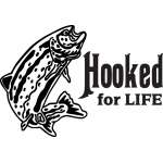 Hooke For Life Salmon Fishing Sticker