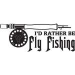 I'd Rather be Fly Fishing Sticke