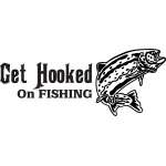 Get Hooked on Fishing Salmon Fishing Sticker 2