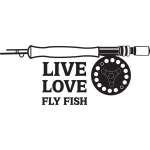 Live Love Fly Fish Fly Fishing Sticker
