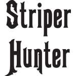 Striper Hunter Sticker