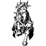 Flaming Horse Sticker 9