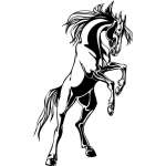 Flaming Horse Sticker 12