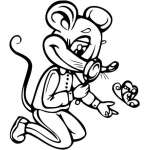 Funny Mouse Sticker 25