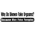 Women Fake because Men Fake Sticker