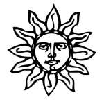 Sun 3 Sticker