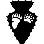 Arrowhead Bear Paw Sticker