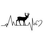 Buck Heartbeat Sticker