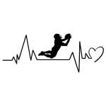Football Heartbeat Sticker