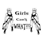 Girls Can't What Bowhunging Girls Sticker