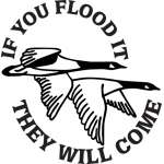 If You Flood it They Will Come Geese Sticker