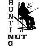 Hunting Nut in Tree Stand Sticker