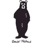 Bear Naked Sticker