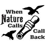 When Nature Calls Call Back Sticker