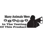 Many Animals Were Harmed Sticker