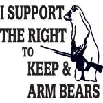 I Support the Right to Keep & Arm Bears Sticker