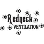 Redneck Ventilation with Bullett Holes Sticker