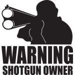 Warning Shotgun Owner Sticker 3