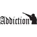 Addiction with Man Shooting Sticker