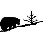 Bear and Tree Sticker