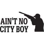 Ain't No City Boy Sticker