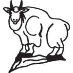 Mountain Goat Sticker 3