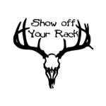 Show Off Your Rack Deer Skull Sticker