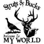 Struts Bucks My World Sticker