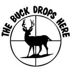 The Buck Drops Here Sticker 2