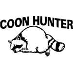 Coon Hunter Sticker