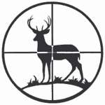 Deer in Crosshair Sticker