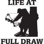 Life At Full Draw Bowhunting Sticker