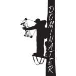 Bowhunter Dominater in Tree Stand Sticker