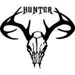 Buck Skull Hunter Sticker