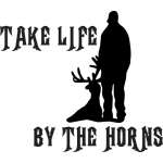Take Life By the Horns Deer Hunitng Sticker