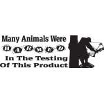 Many Animals Were Harmed During Testing Bow Hunting Sticker