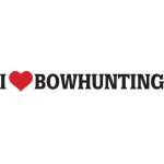 I Love Bowhunting Sticker
