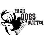 Size Does Matter Bowhunting Buck Sticker