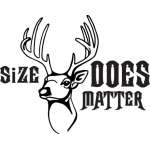 Size Does Matter Deer Hunting Sticker 4