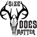 Size Does Matter Deer Hunting Sticker 7