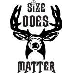 Size Does Matter Deer Hunting Sticker 8